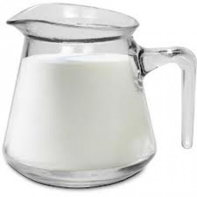 Jarra leiteira de vidro para barista