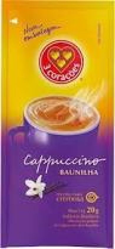 Cappuccino 3 Corações sache baunilha