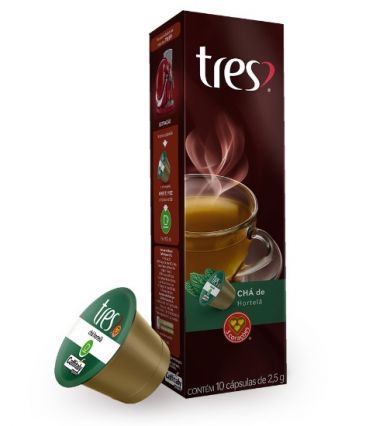 Cápsula TRES chá hortelã