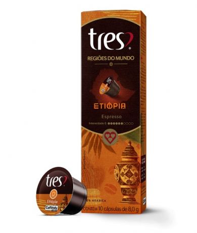 Cápsula TRES espresso Regiões do Mundo Etiópia