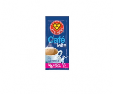 Café com leite 3 Corações sachê 
